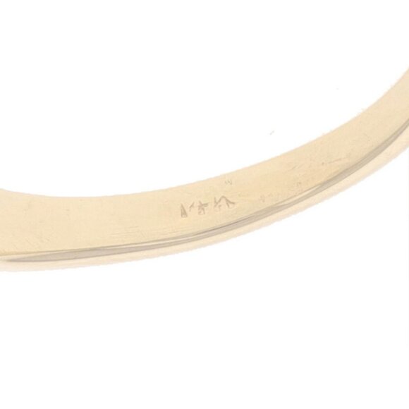 Yellow Gold Diamond Retro Bypass Ring - 14k European .40ctw Ribbons Two-Stone - Picture 6 of 6